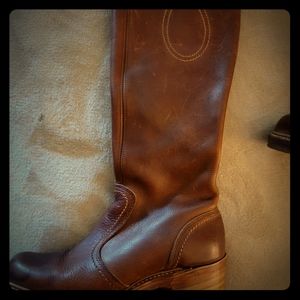 VTG Bort Carlton Knee High Chunky Leather Boots